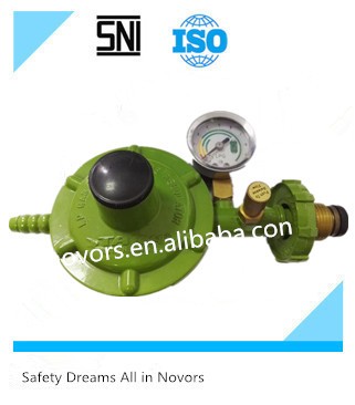 lpg pressure regulator with gauge